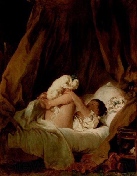 Jean-Honore Fragonard Madchen im Bett Germany oil painting art